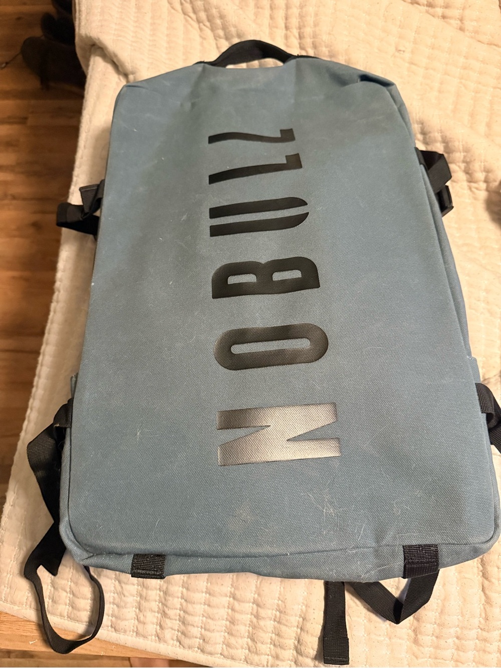 NOBULL Slate Blue Duffel with Black Logo